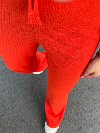 Nar Çiçeği Gofre Pantolon