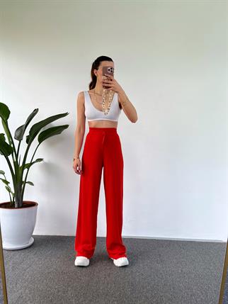 Nar Çiçeği Gofre Pantolon