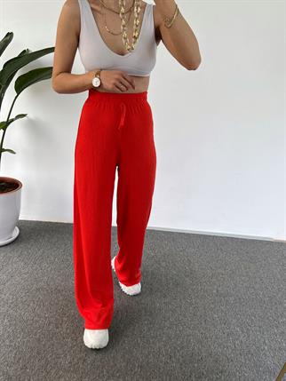 Nar Çiçeği Gofre Pantolon