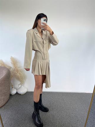 Noemi Bej Tasarım Blazer Ceket