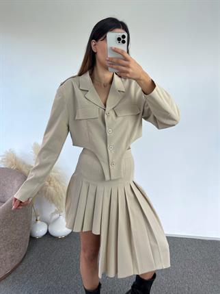 Noemi Bej Tasarım Blazer Ceket