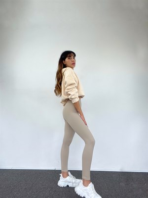 Nude İçi Şardonlu Fitilli Tayt 