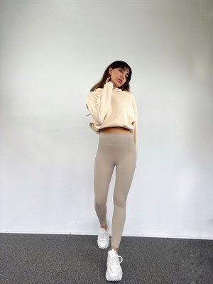 Nude İçi Şardonlu Fitilli Tayt 