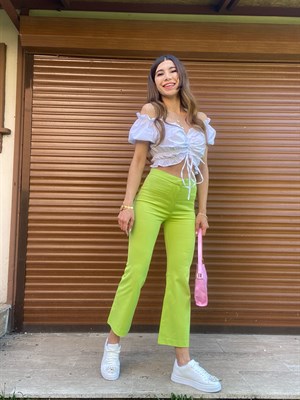 Orijinal Marka Neon Yarım İspanyol Pantolon