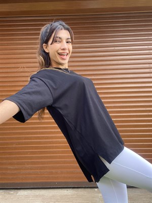 Orijinal Marka Oversize Siyah Tshirt