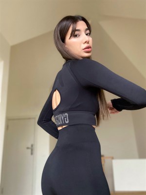 Orijinal Marka Siyah Crop