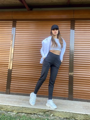 Orijinal Marka Yüksek Bel Jogger Eşofman Altı