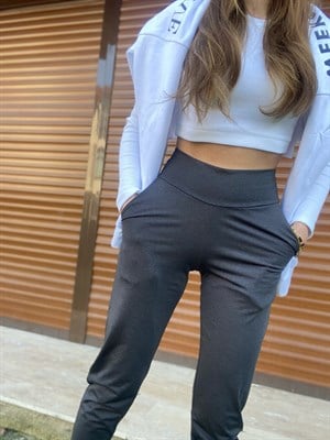 Orijinal Marka Yüksek Bel Jogger Eşofman Altı