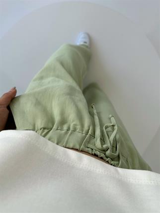 Oysh Yeşil Beli Lastikli Pantolon 