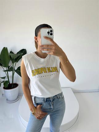 Palm Beyaz Tshirt 