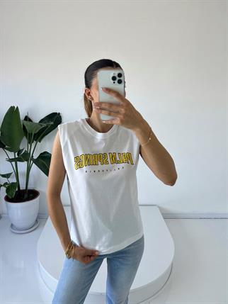 Palm Beyaz Tshirt 