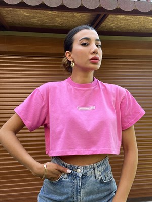 Pembe Crop T-Shirt