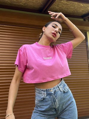 Pembe Crop T-Shirt