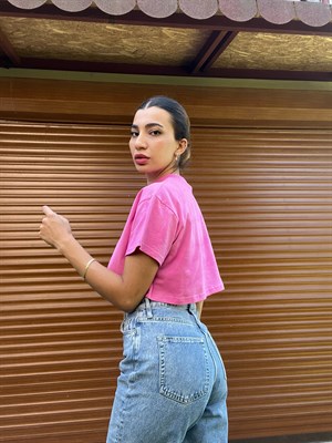 Pembe Crop T-Shirt