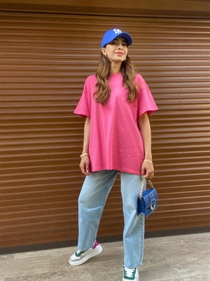 Pembe Oversize T-shirt