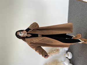 Premium Kahverengi Oversize Teddy Uzun Kaban 