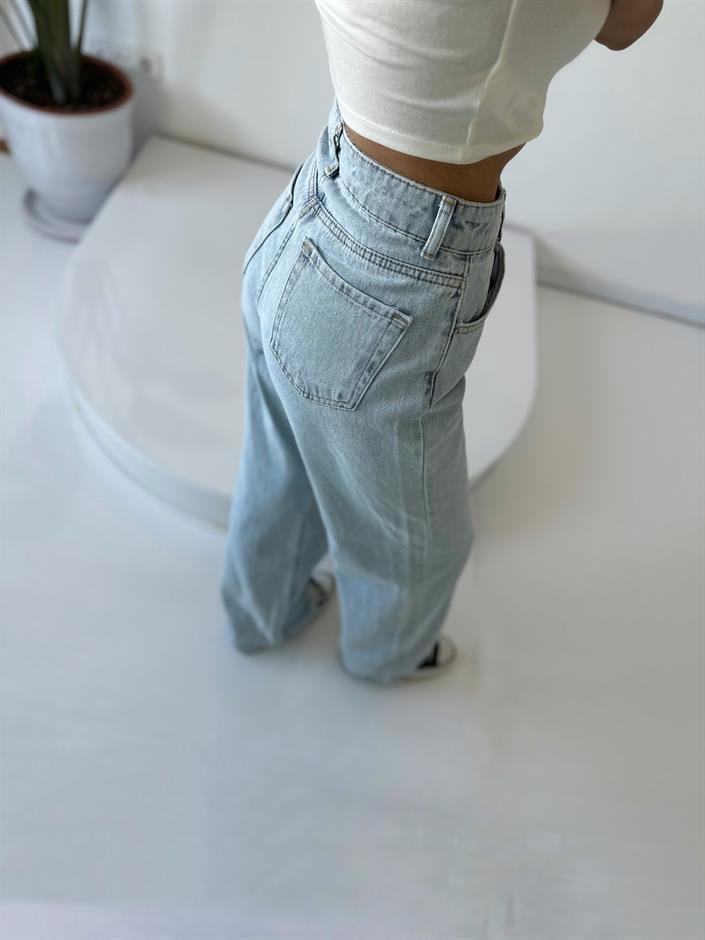 Prime Light Blue Wide Leg  Palazzo Jean