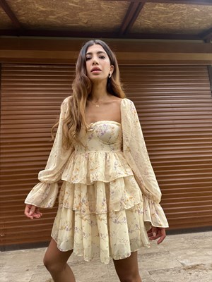 Princess Kat Kat Elbise Sarı