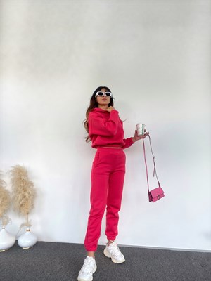 Şeker Pembe Şardonlu Eşofman Takımı 