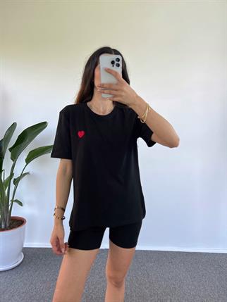 Siyah Kalpli Tshirt