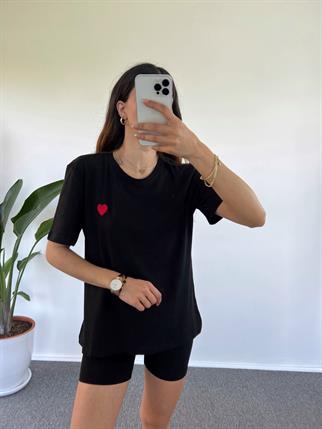 Siyah Kalpli Tshirt