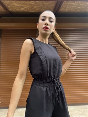 Siyah Keten İkili Takım