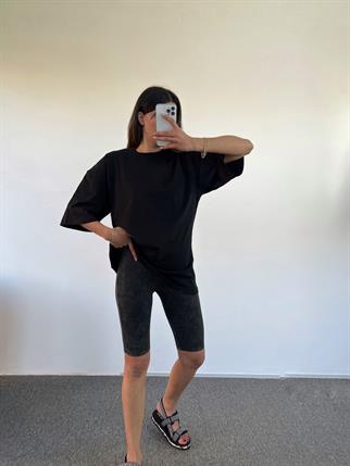 Siyah Oversize Tshirt 