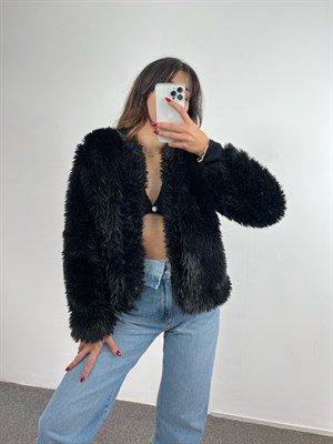 Siyah Peluş Kürk 