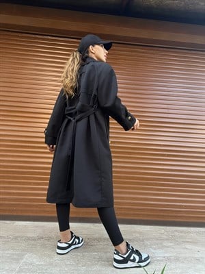 Siyah Premium Trençkot