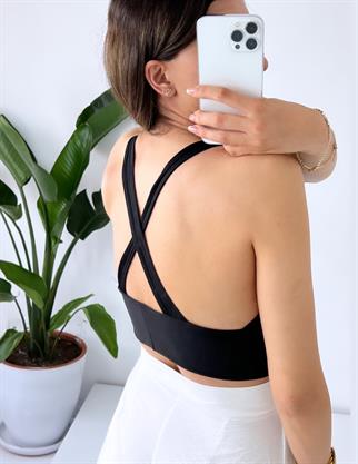 Siyah  V yaka Bra