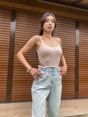 Somon Çıtçıtlı Bodysuit