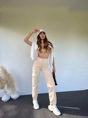 Taş Premium Kargo Denim Pantolon