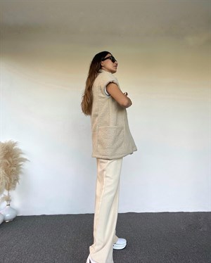 Taş Suni Kürk Yelek