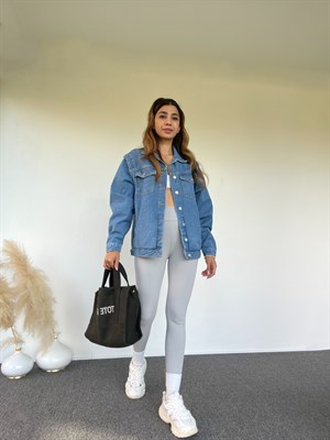Tasarım Denim Ceket 