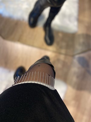 Taşlı Yırtmaçlı Etek 