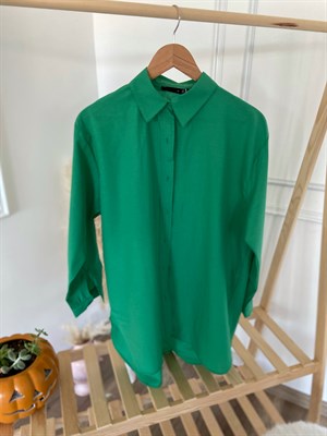 Yeşil Oversize Gömlek