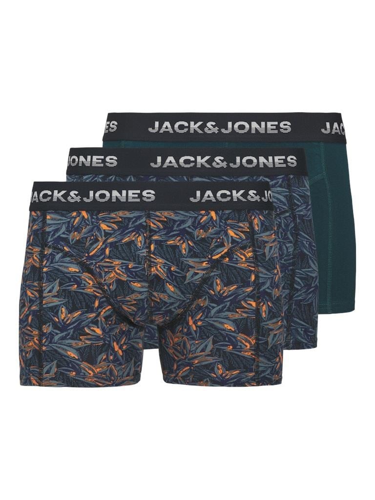  12283353-JACMAXWELL TRUNKS 3 PACK BLUE NAVY ERKEK BOXER