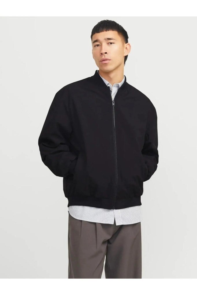 12268608 JJECHARGE BOMBER JACKET NOOS BLACK ERKEK CEKET