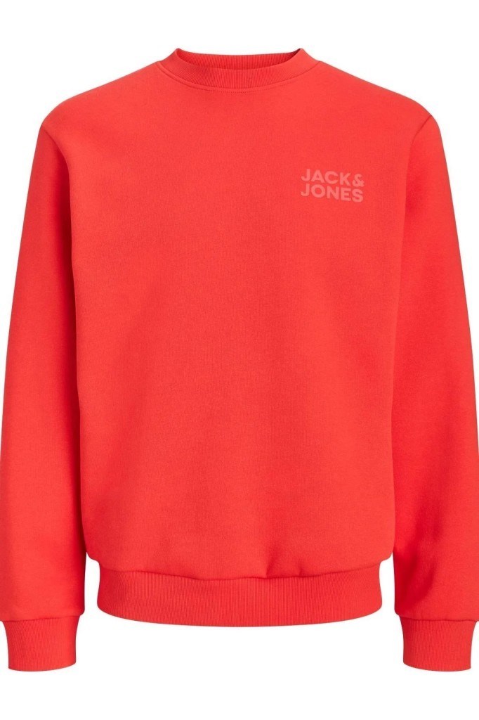 12290659 JORLOGO SWEAT FIERY RED ERKEK SWEATSHİRT