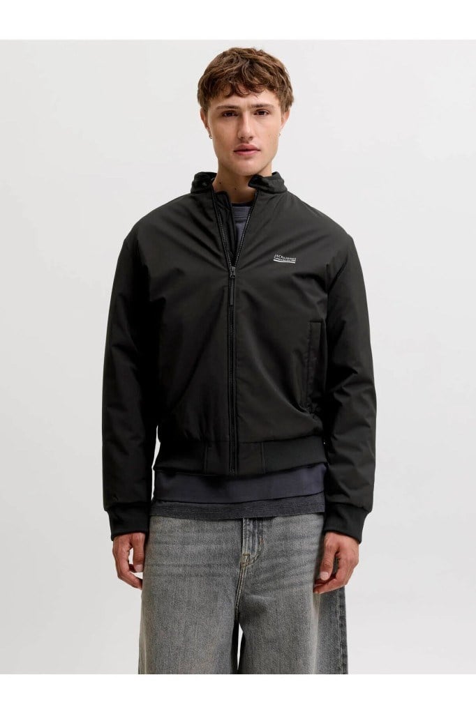 12298825 JJEBROOKLYN BOMBER SN BLACK ERKEK CEKET