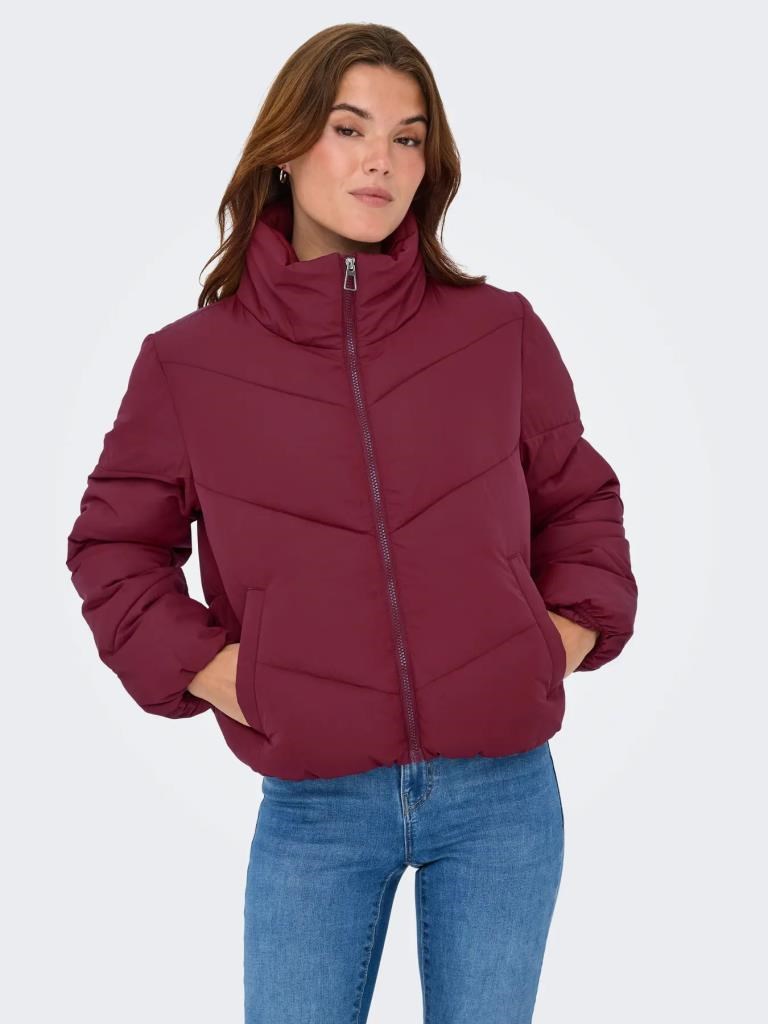 15308639 ONLMAGGI CABERNET PUFFER KADIN KISLIK MONT