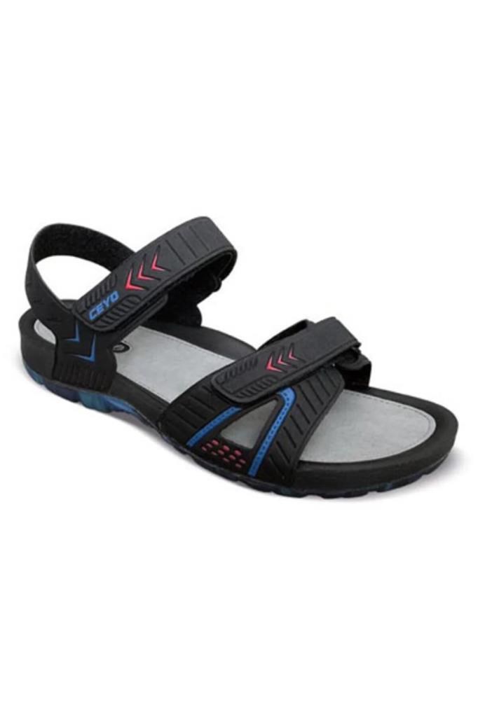 CEYO 9829 SİYAH KIRMIZI ERKEK SANDALET