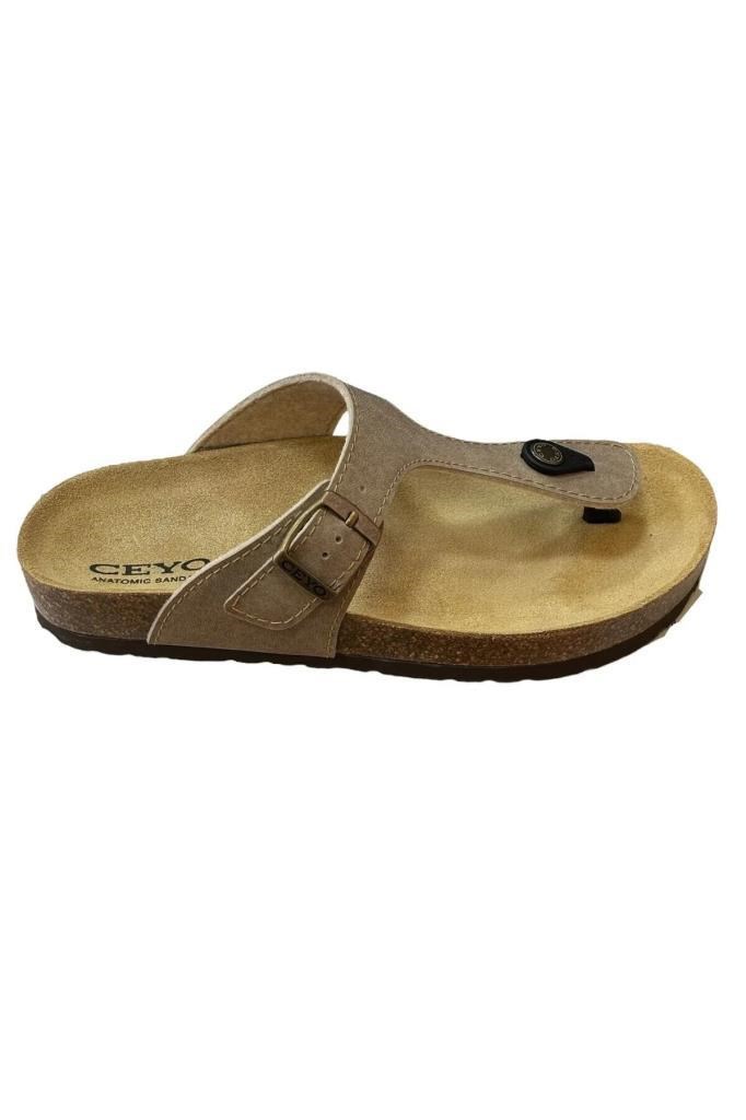 CEYO 9910-Z54 BEJ MANTAR TABAN KADIN TERLİK