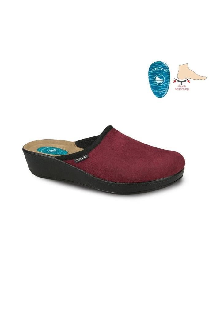 CEYO 9932 BORDO ANATOMİK TOPUK DİKENİ İÇİN ÖZEL KADIN TERLİK 