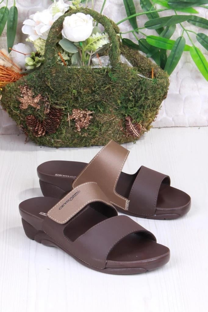 CEYO VENEDIK-15 KAHVE ANATOMİK KADIN TERLİK 