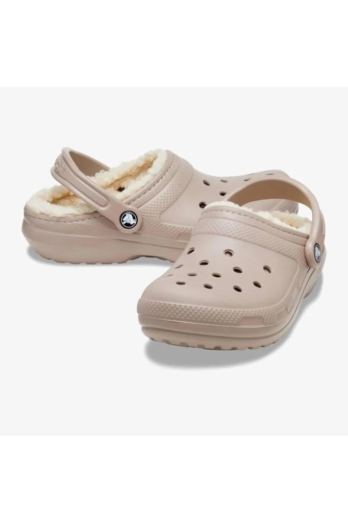 CROCS 203591-CLSC LINED 2YB-MUSHROOM/BONE KADIN TERLİK