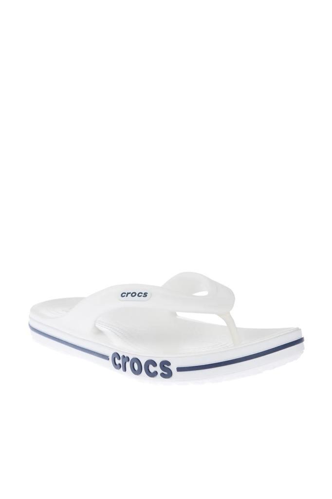 CROCS 205393-BAYABAND FLIP 126-WHITE/NAVY PARMAK ARASI UNİSEX TERLİK