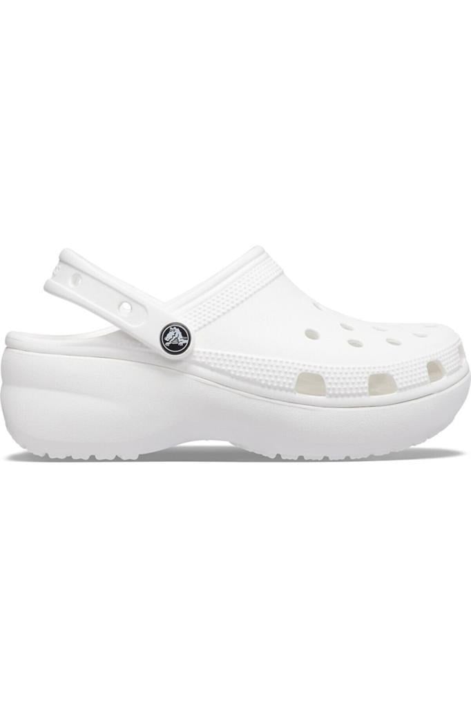 CROCS 206750 - CLASSIC PLAT 100-WHITE PLATFORM TABAN KADIN TERLİK