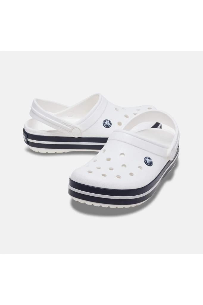 CROCS 207006-CROCBAND CLOG K 126-WHITE/NAVY ÇOCUK TERLİK