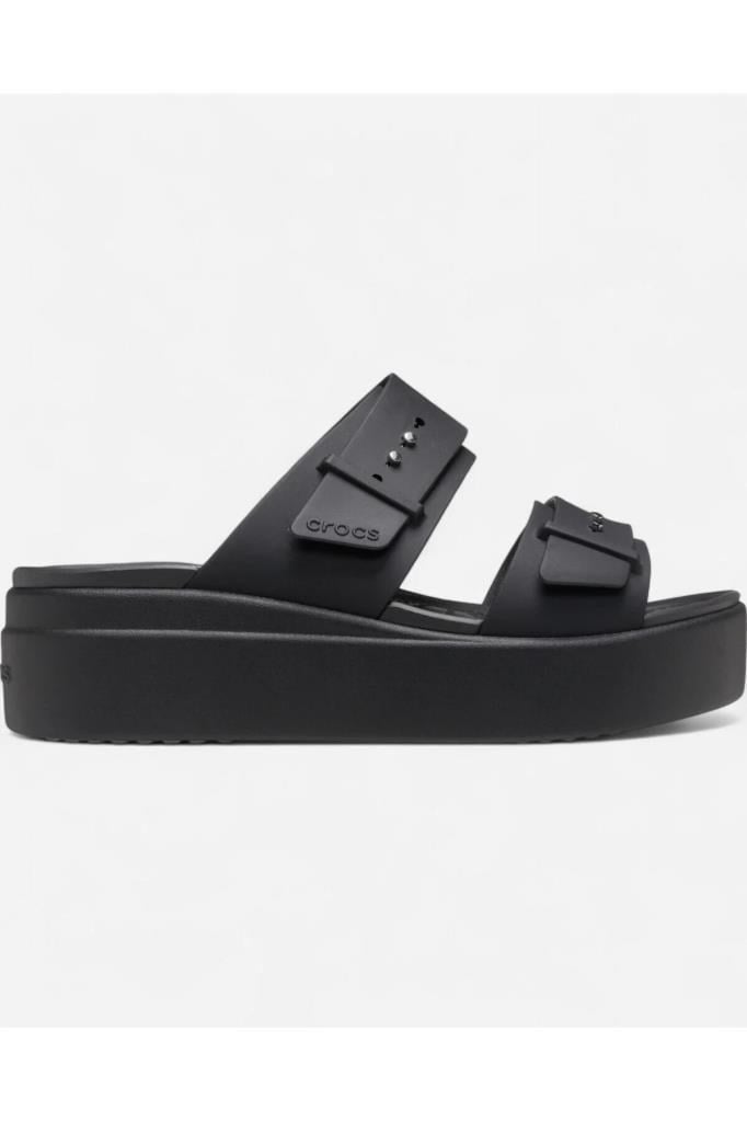 CROCS 207431-BROOKLYN BUCKLE 001-BLACK KADIN TERLİK